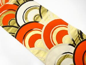 アンティーク　青海波模様織り出し袋帯(材料)